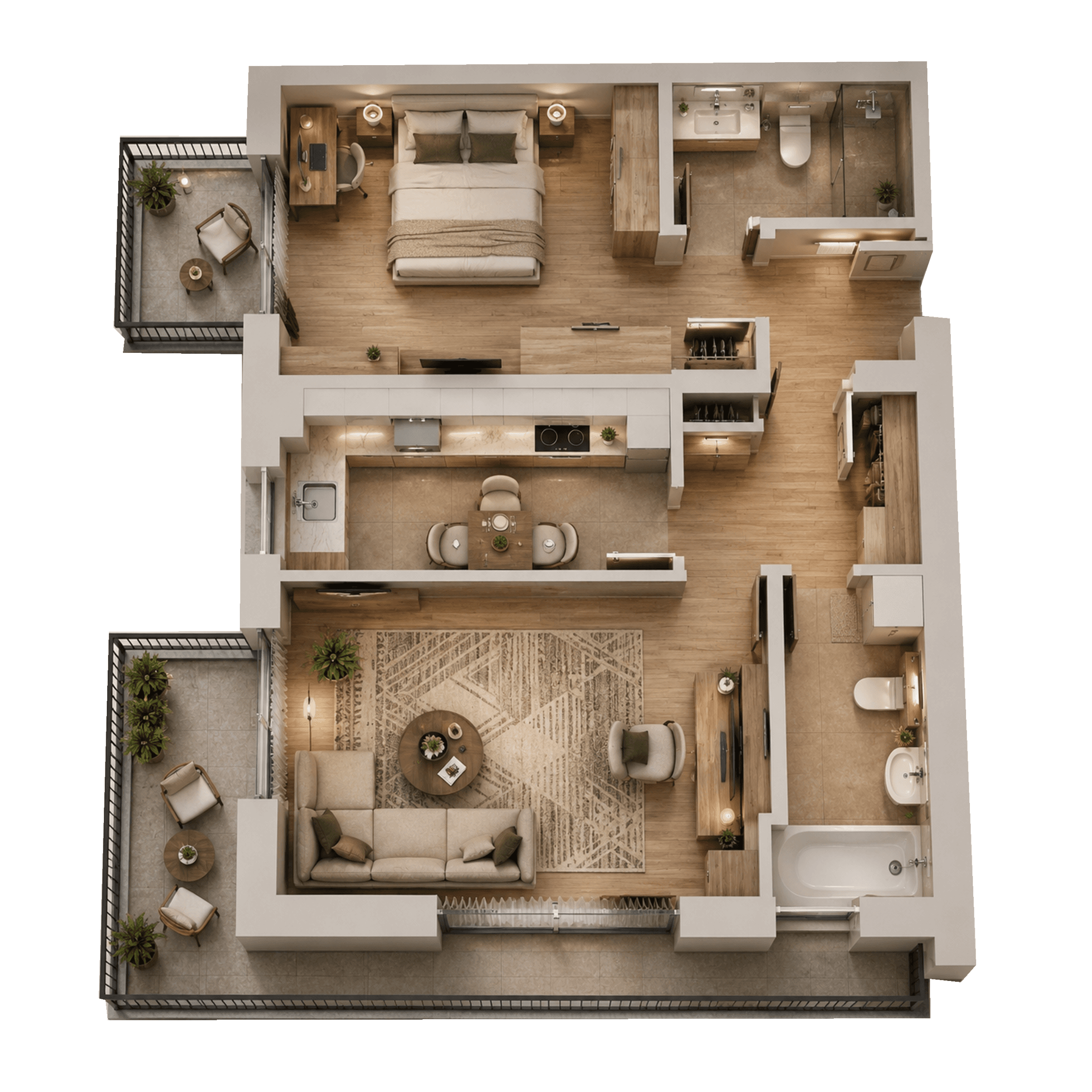 Plan apartament B105-10-5