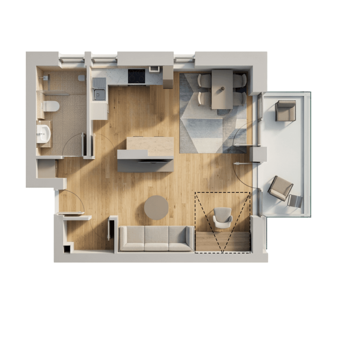 Plan apartament B108-P-3