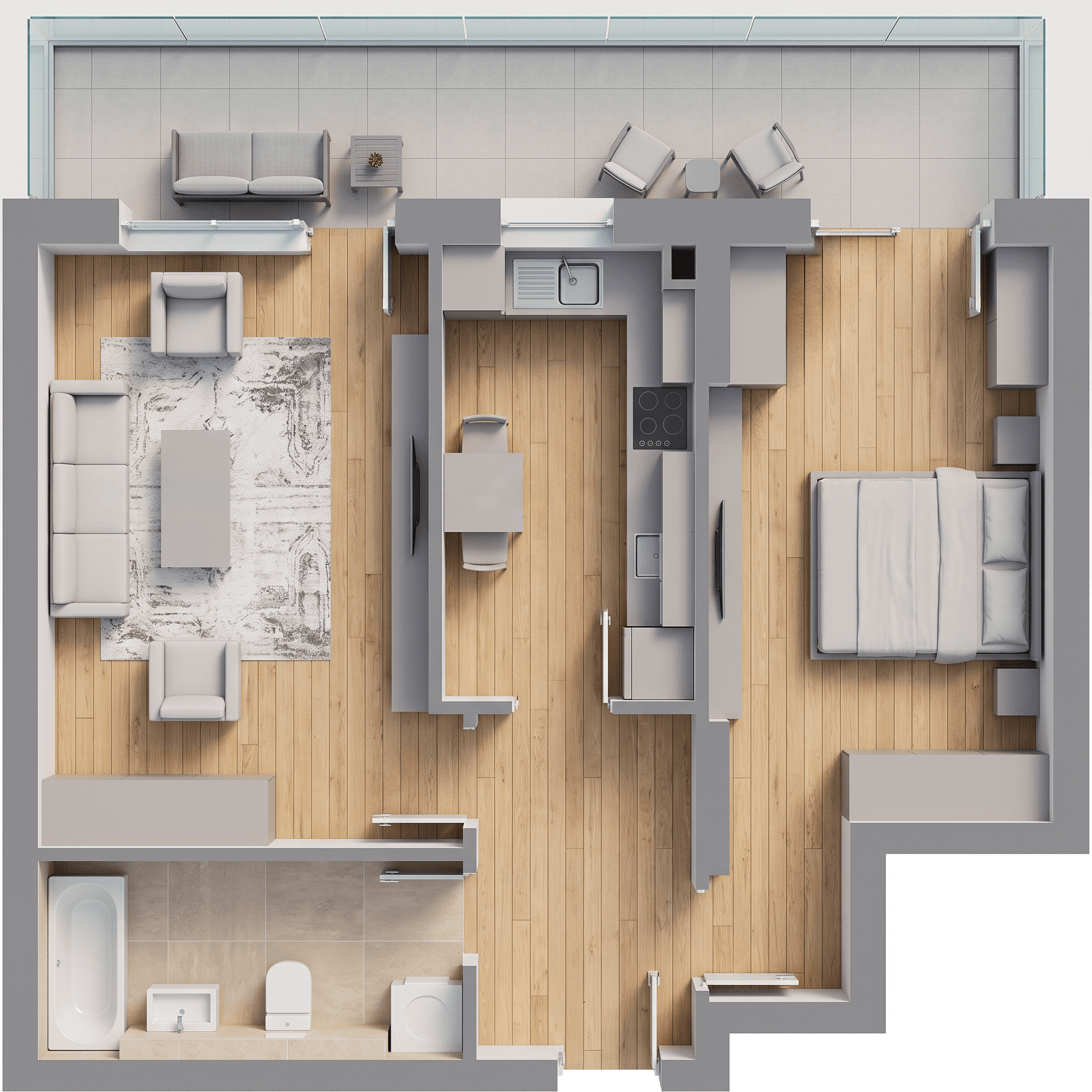 Plan apartament B29-P-8