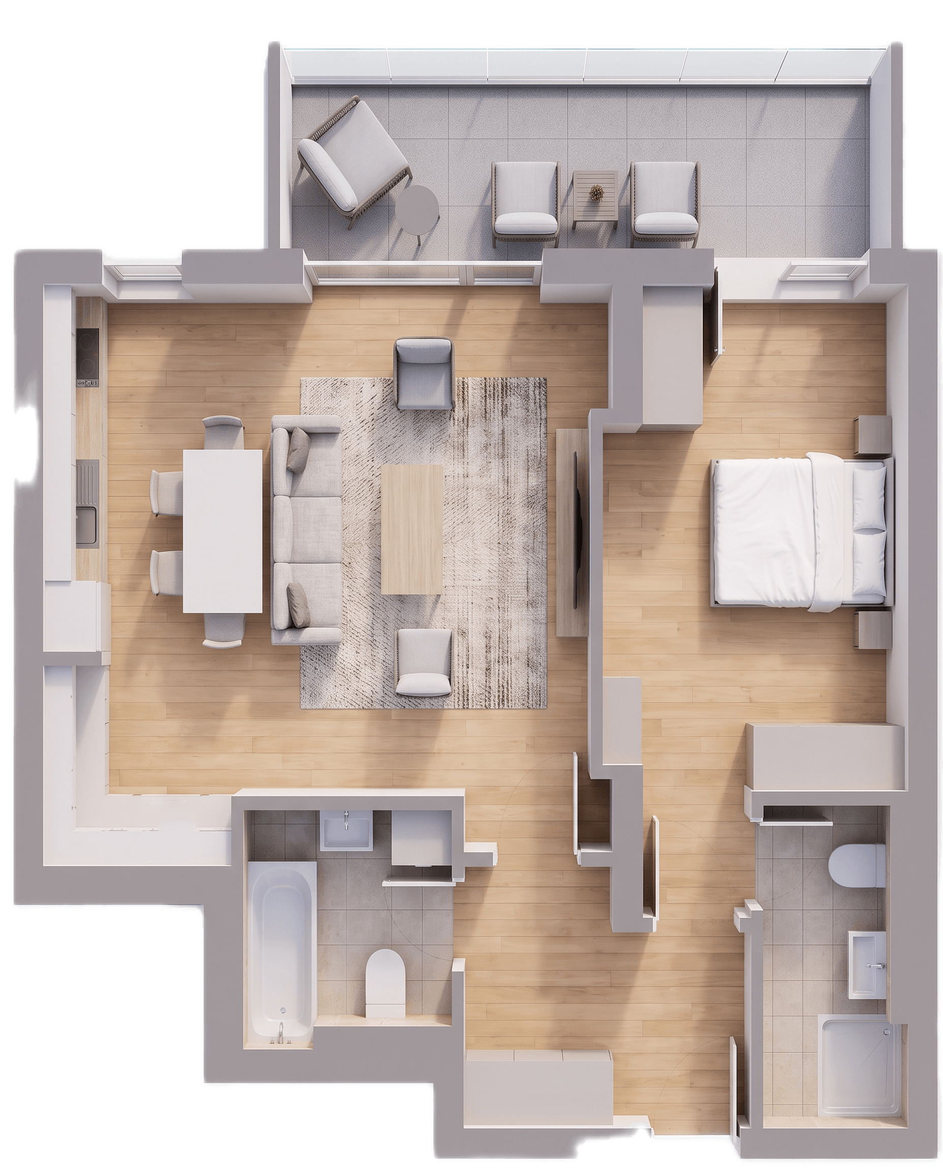 Plan apartament B29-1-1
