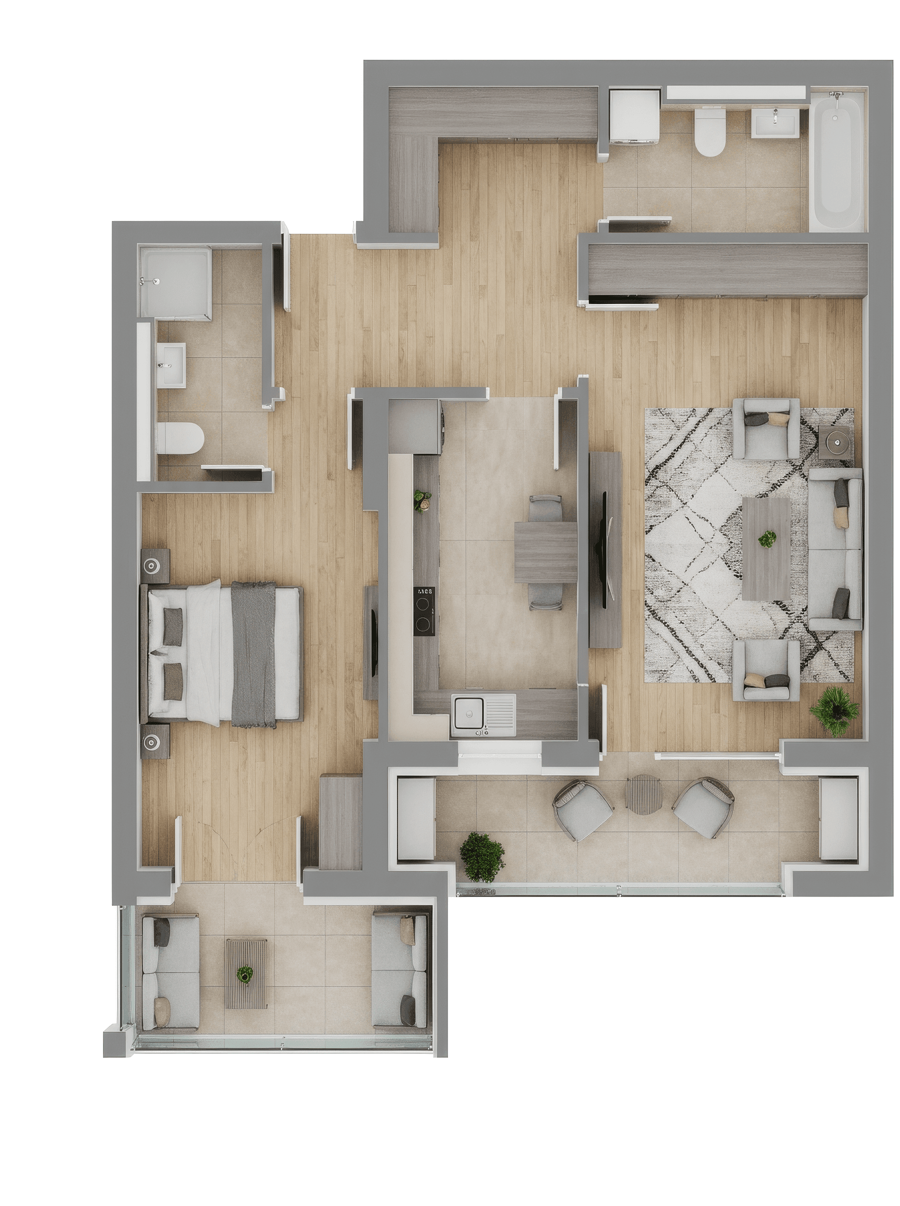 Plan apartament B29-4-3