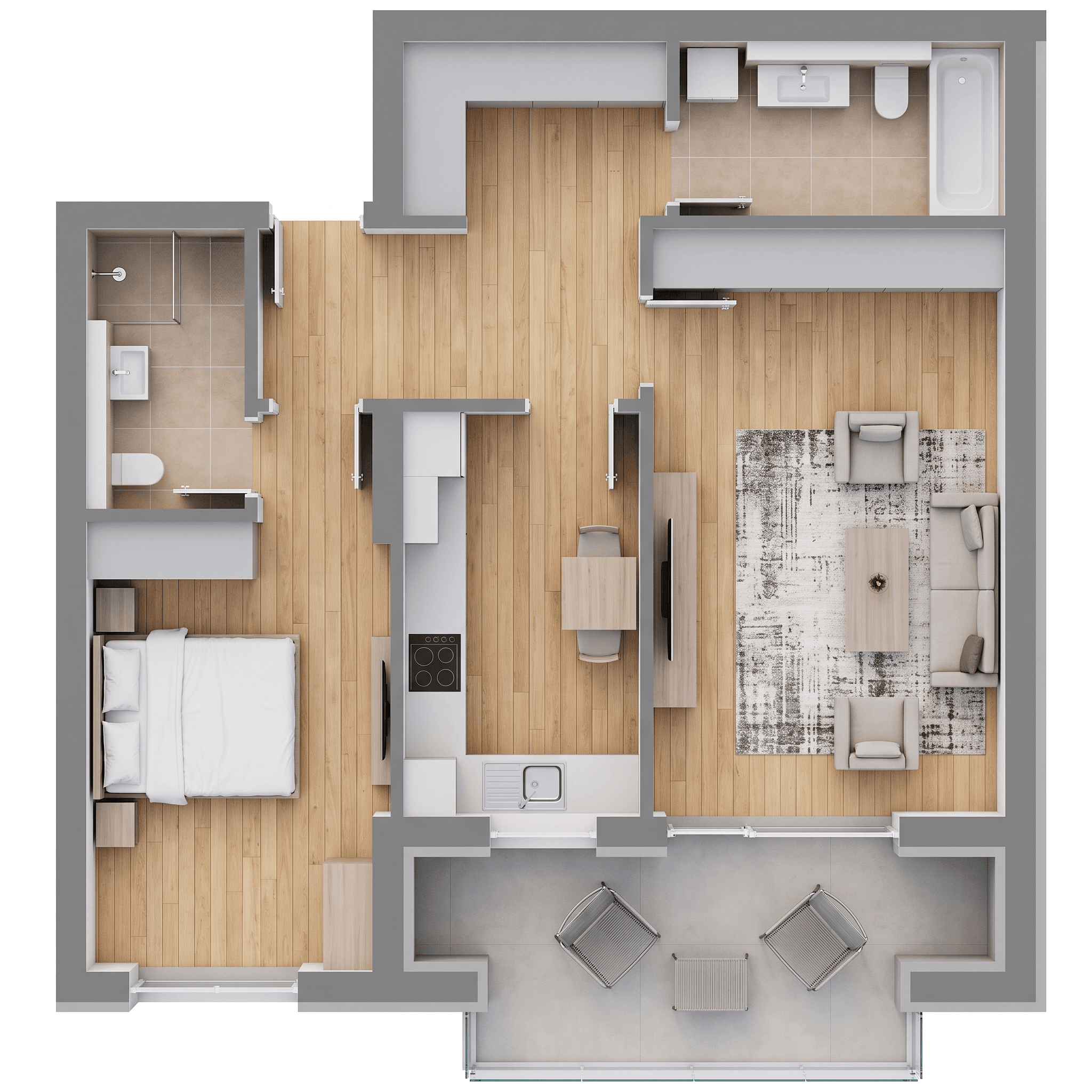 Plan apartament B29-2-3