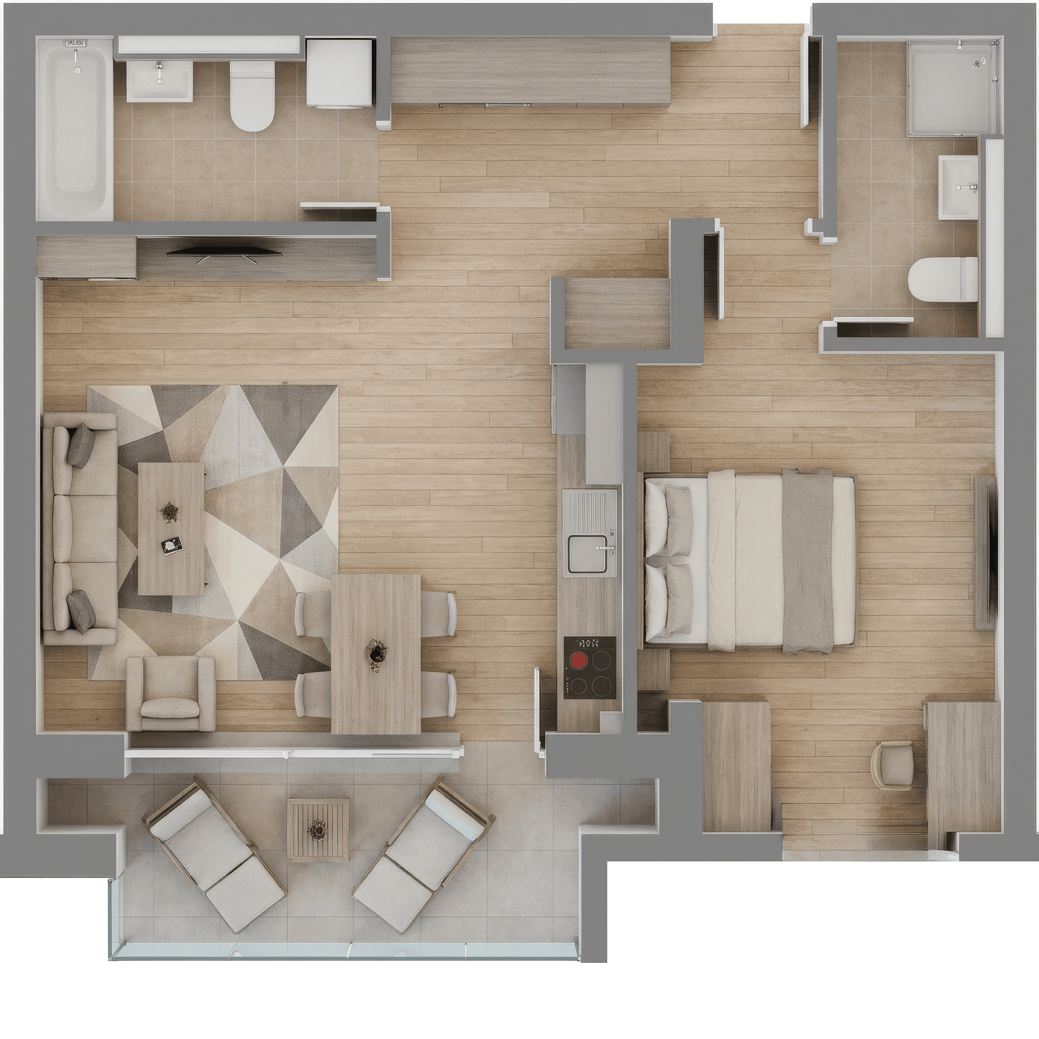 Plan apartament B29-5-6