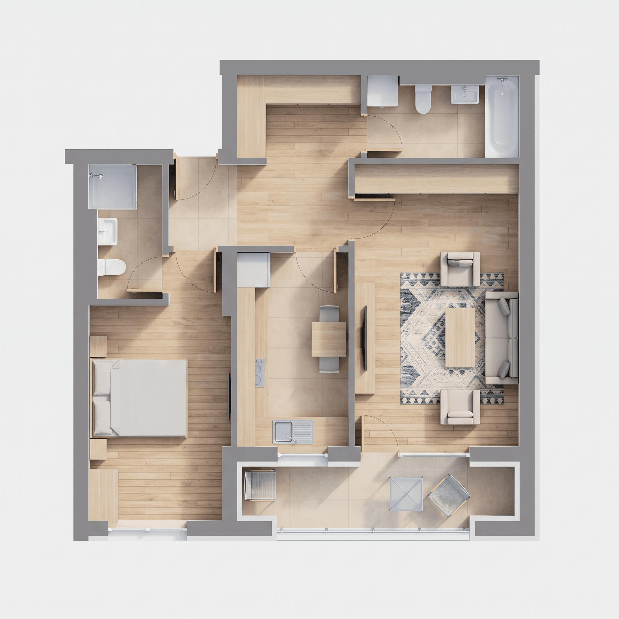 Plan apartament B29-6-3