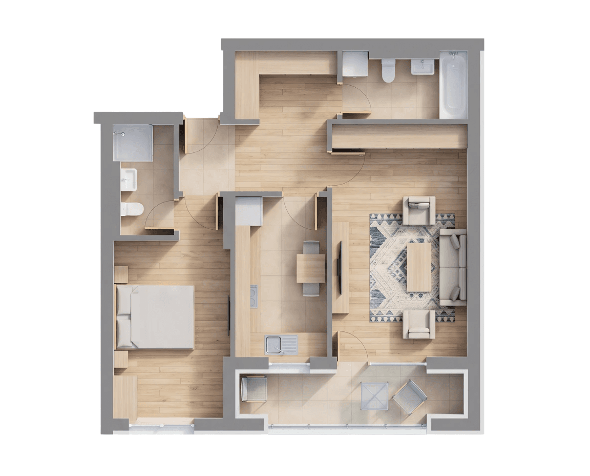 Plan apartament B29-6-3