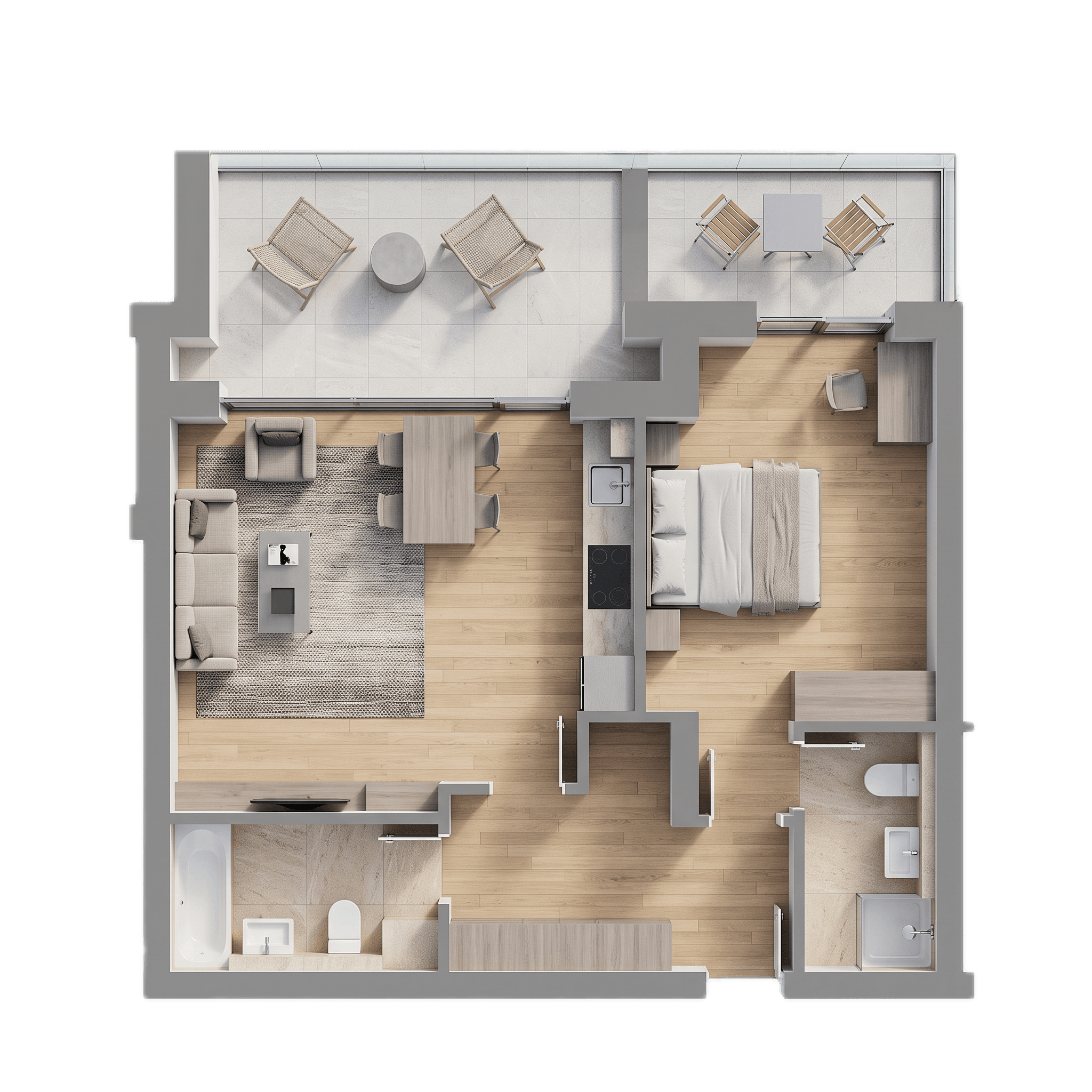 Plan apartament B31-1-4
