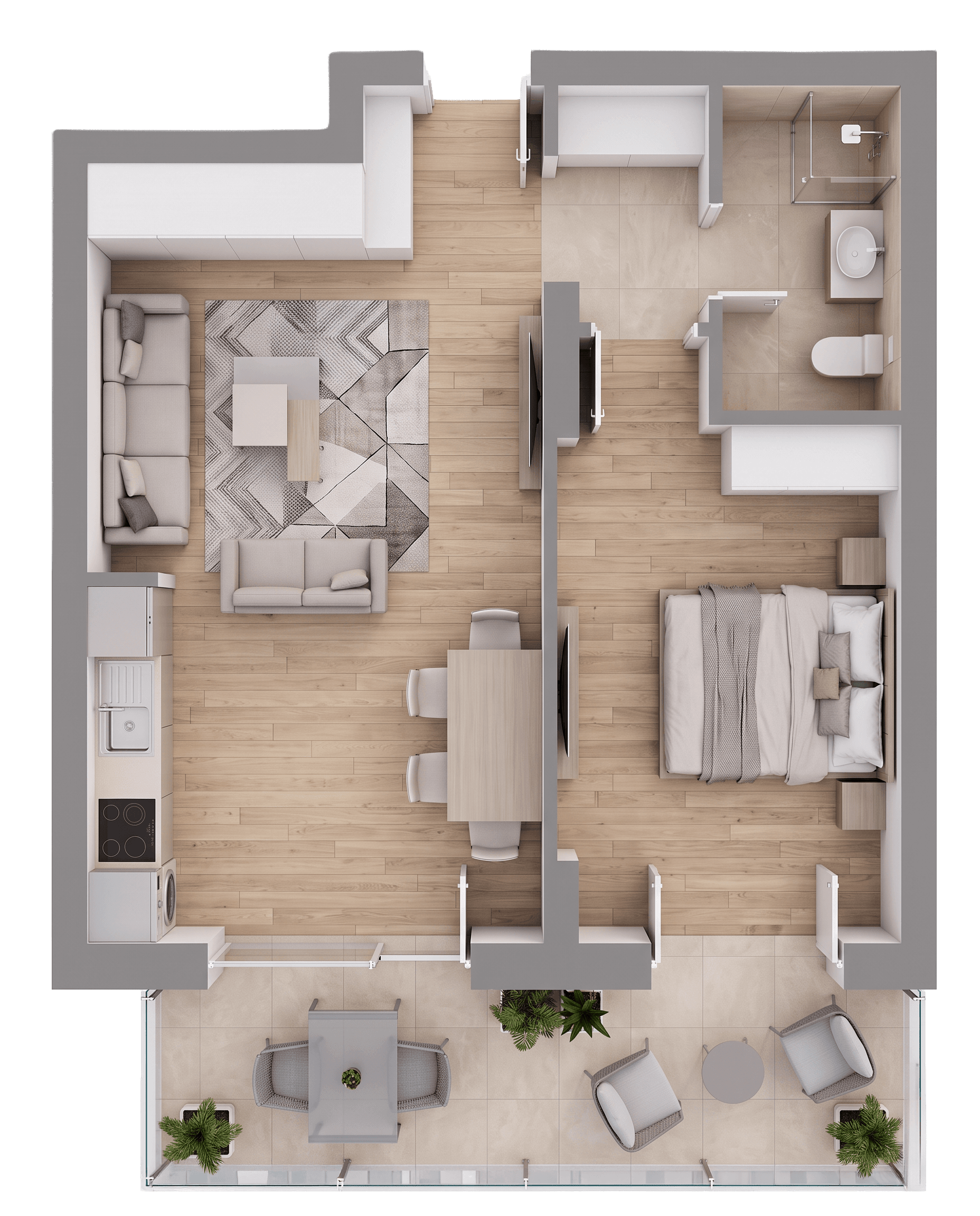 Plan apartament B32-P-6