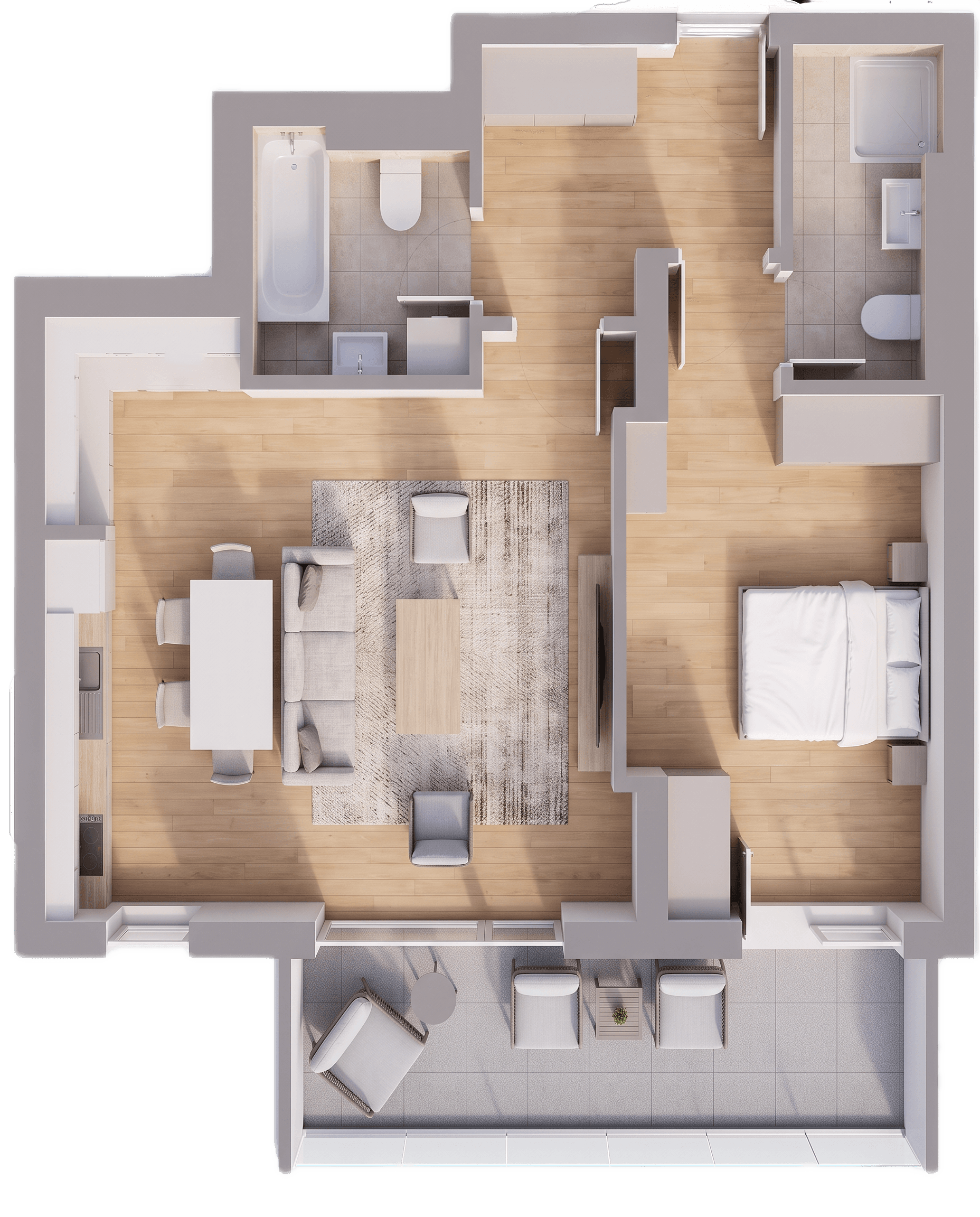 Plan apartament B32-1-6