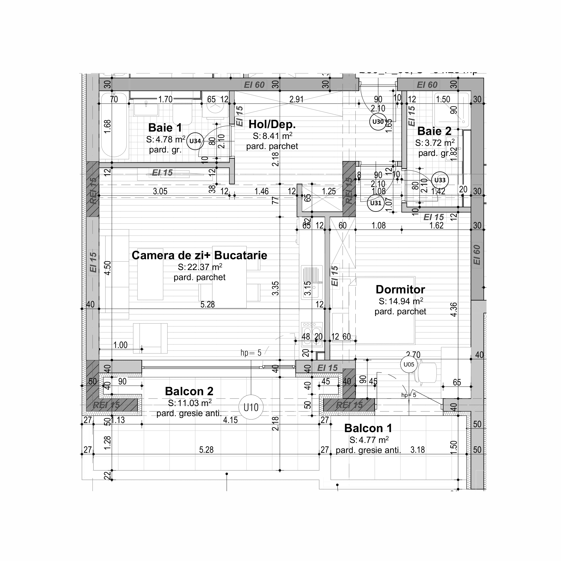 Plan apartament B30-P-5