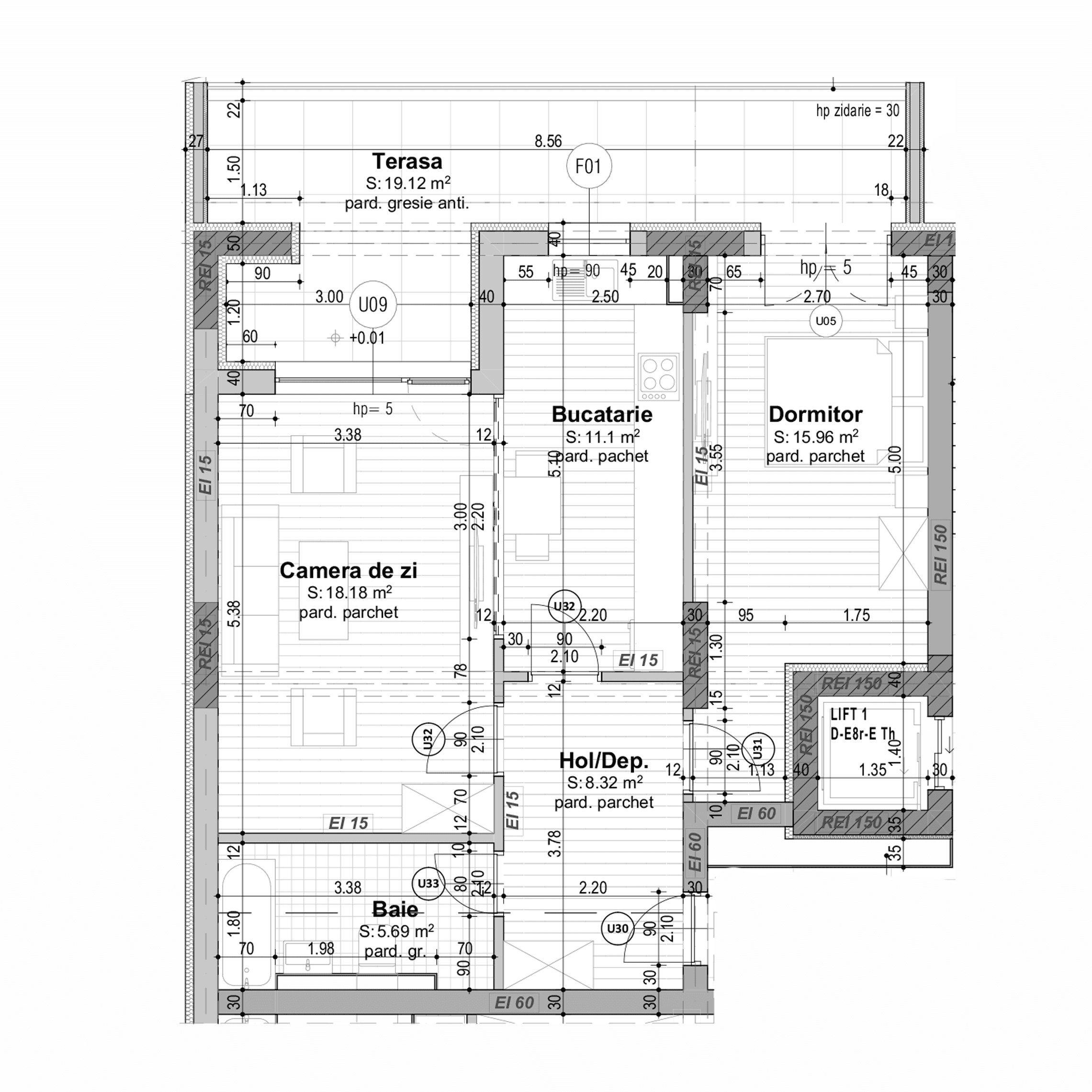 Plan apartament B30-P-6