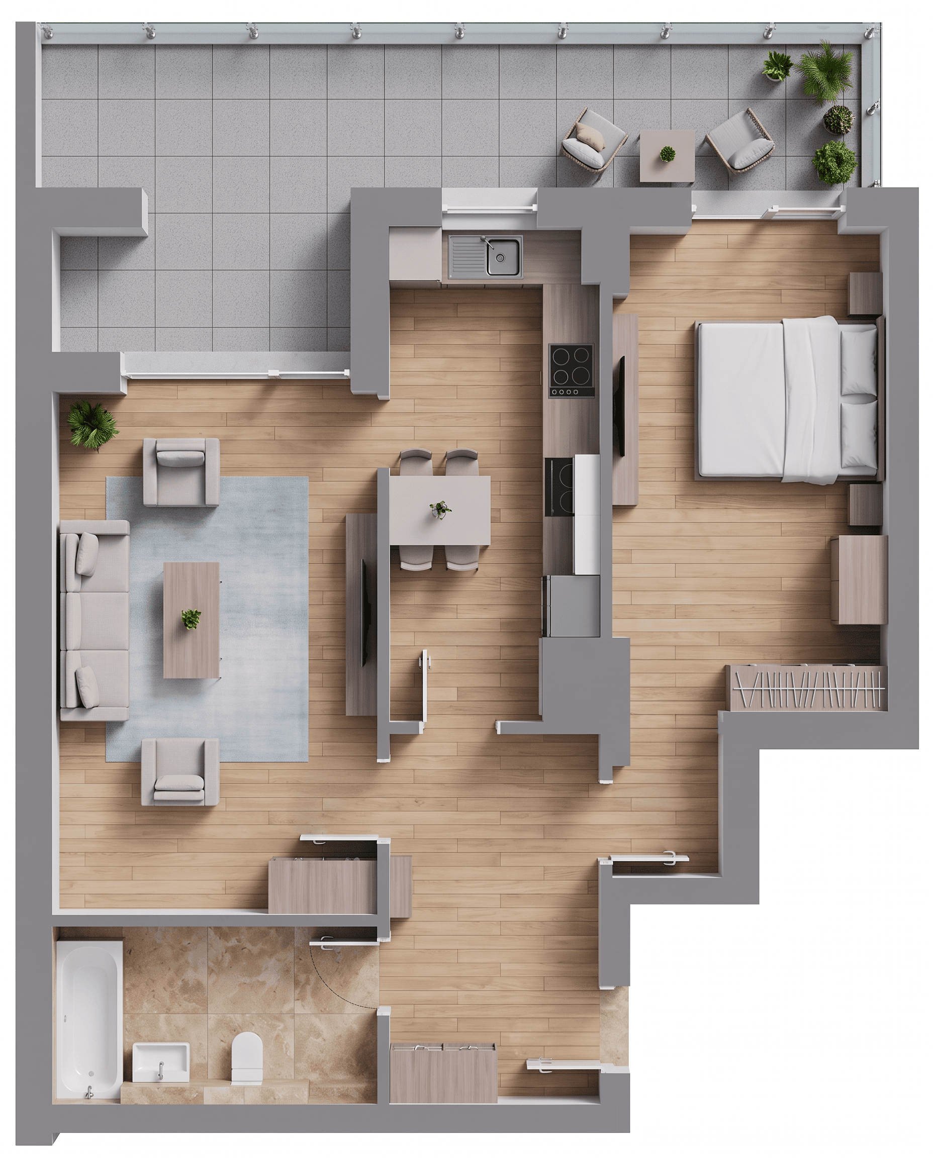 Plan apartament B30-P-6