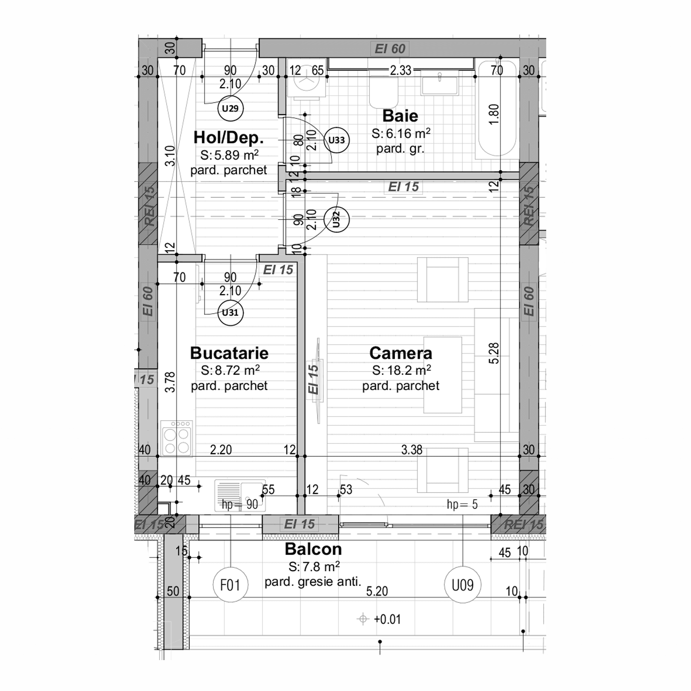 Plan apartament B30-P-4