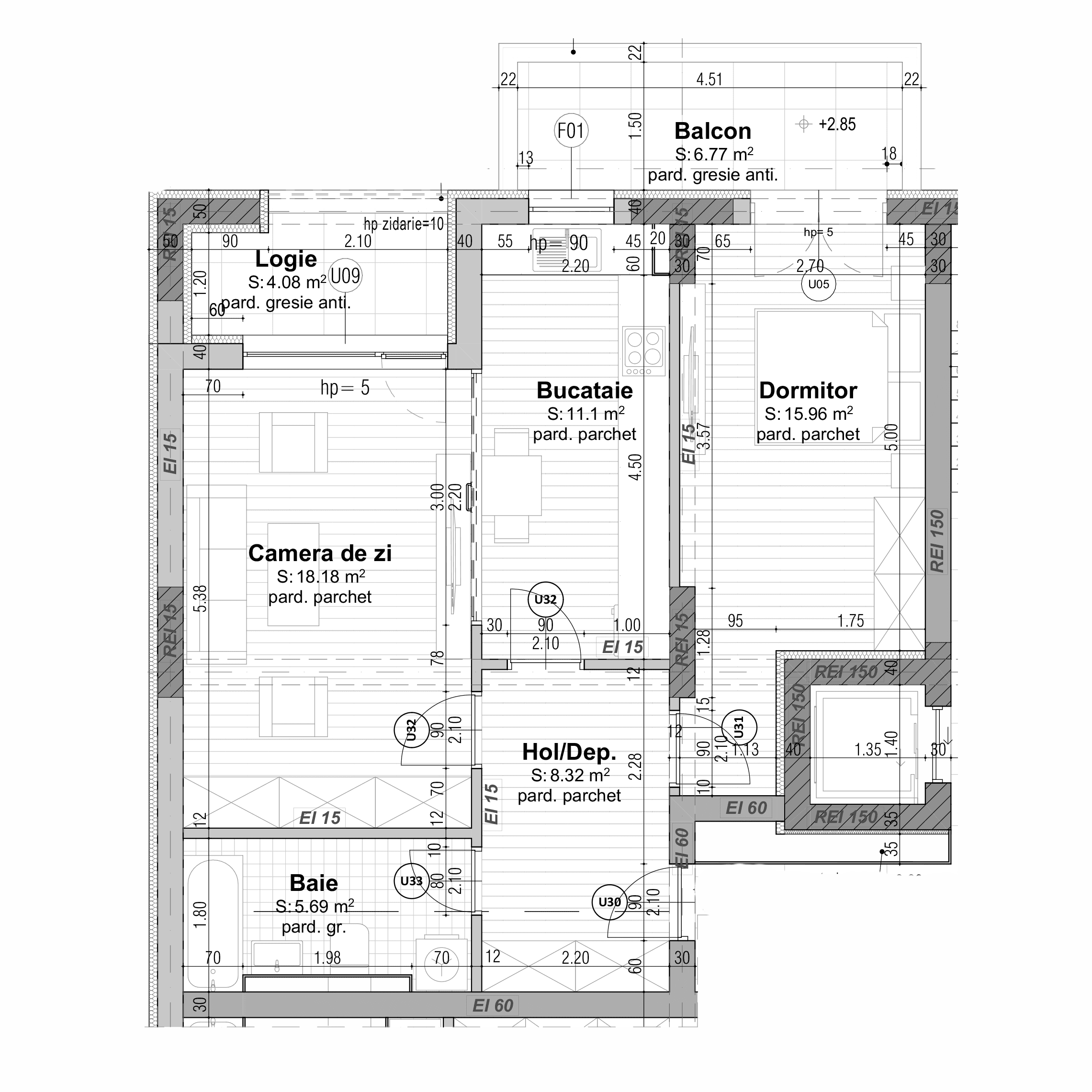 Plan apartament B30-1-6