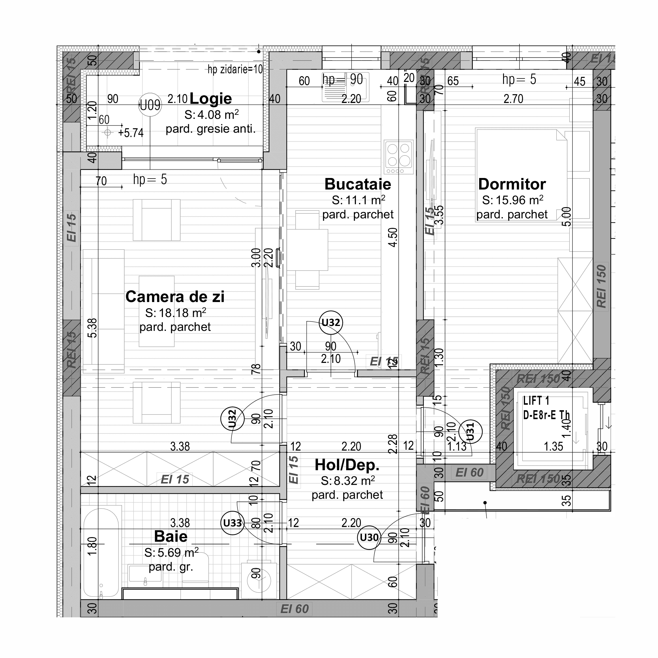 Plan apartament B30-2-6