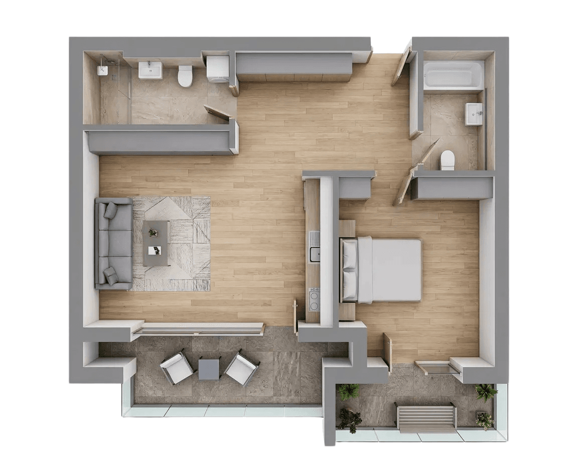 Plan apartament B30-4-5