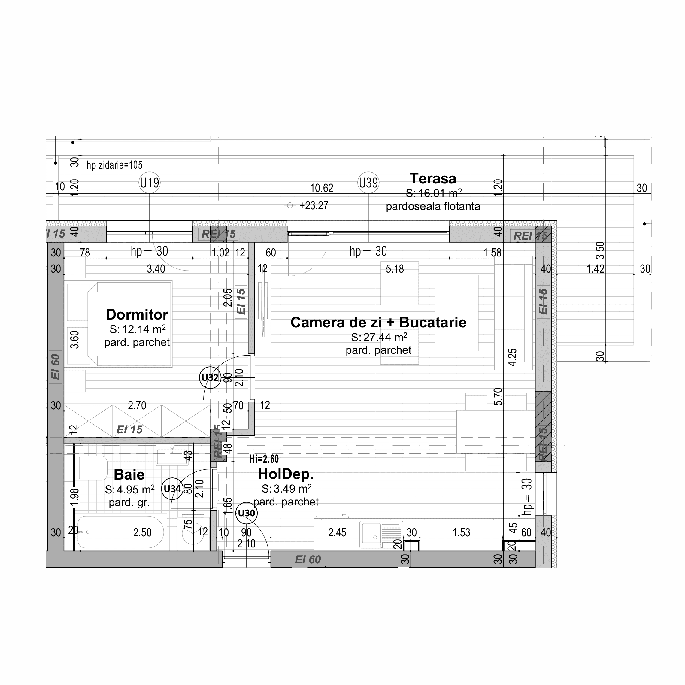 Plan apartament B30-R-2