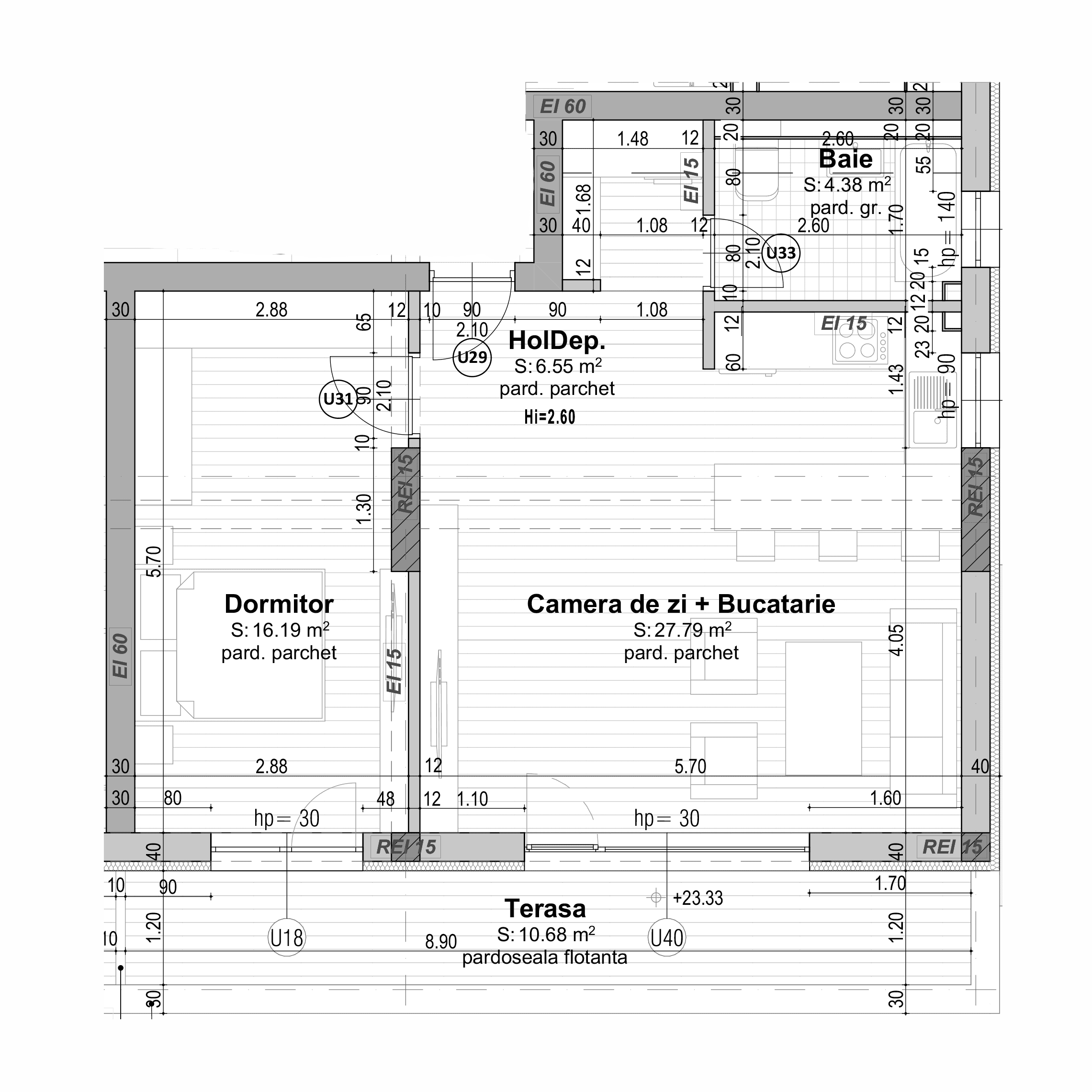 Plan apartament B30-R-3