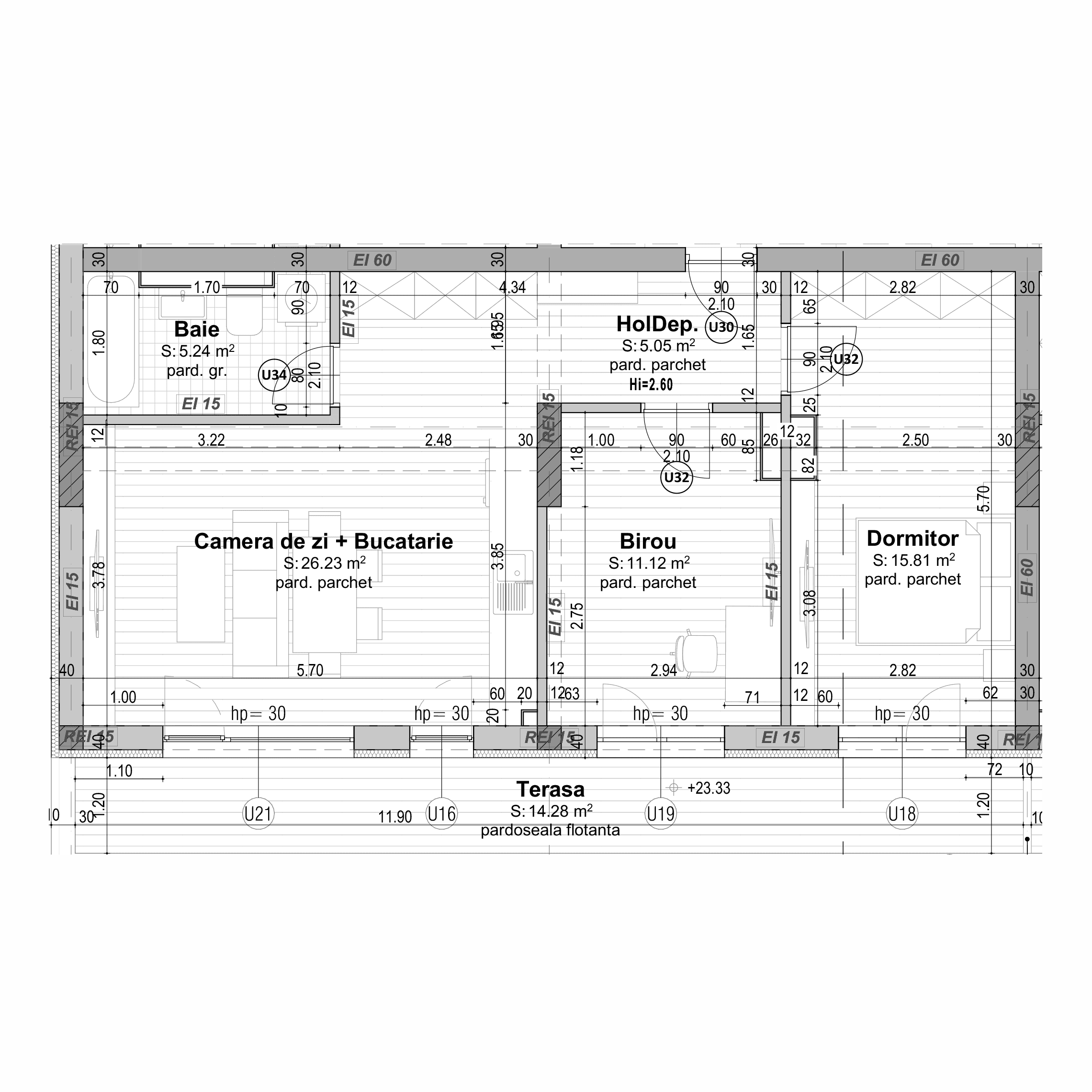 Plan apartament B30-R-5