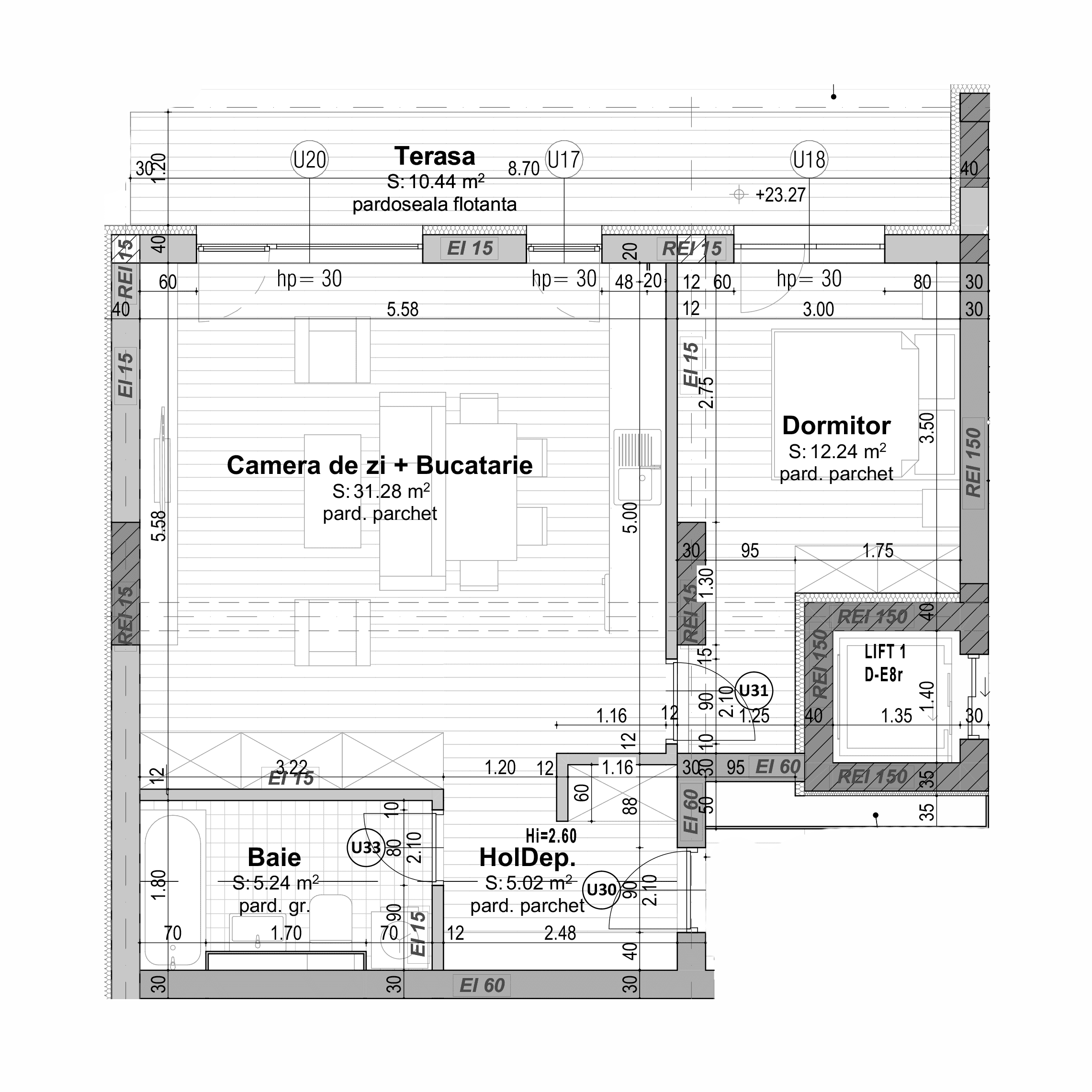 Plan apartament B30-R-6